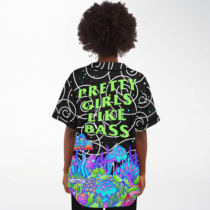 Black Psychedelic Galaxy Rave Baseball Jersey
