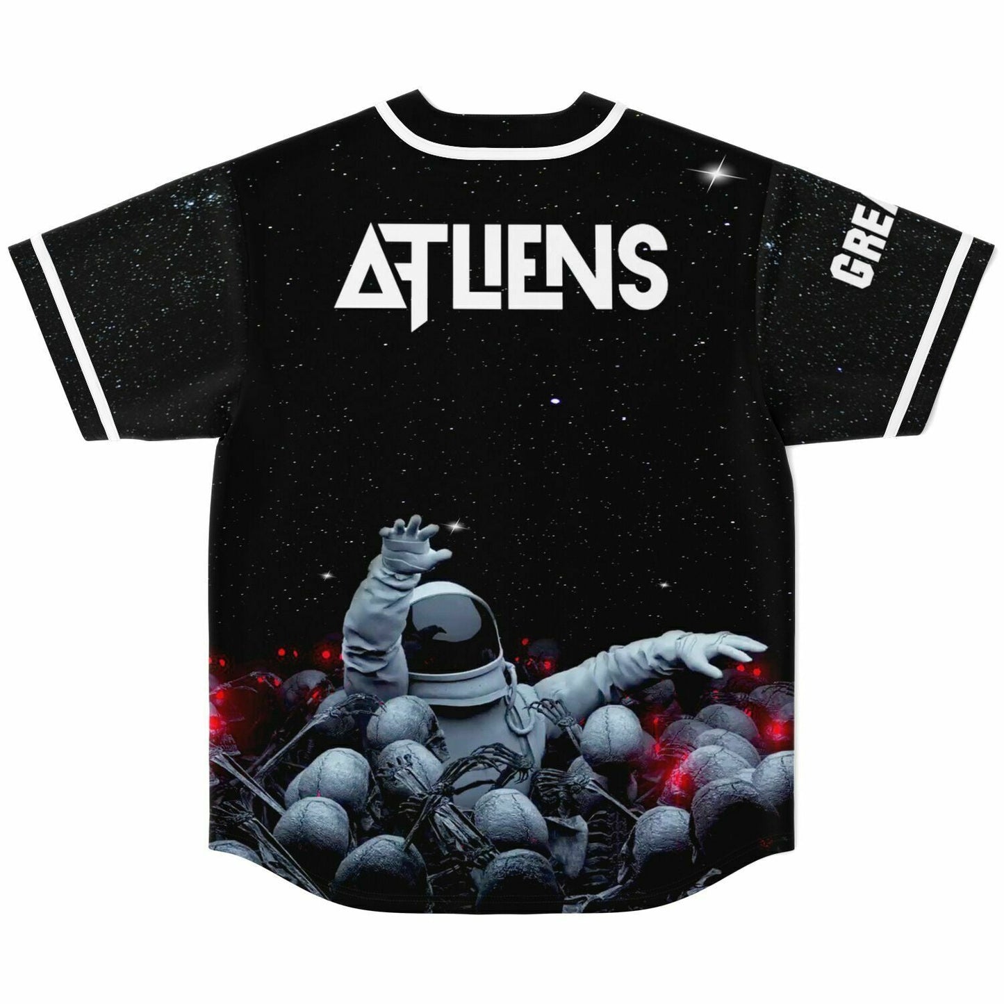 ATLIENS Black Starfield Cosmic Starry Rave Baseball Jersey