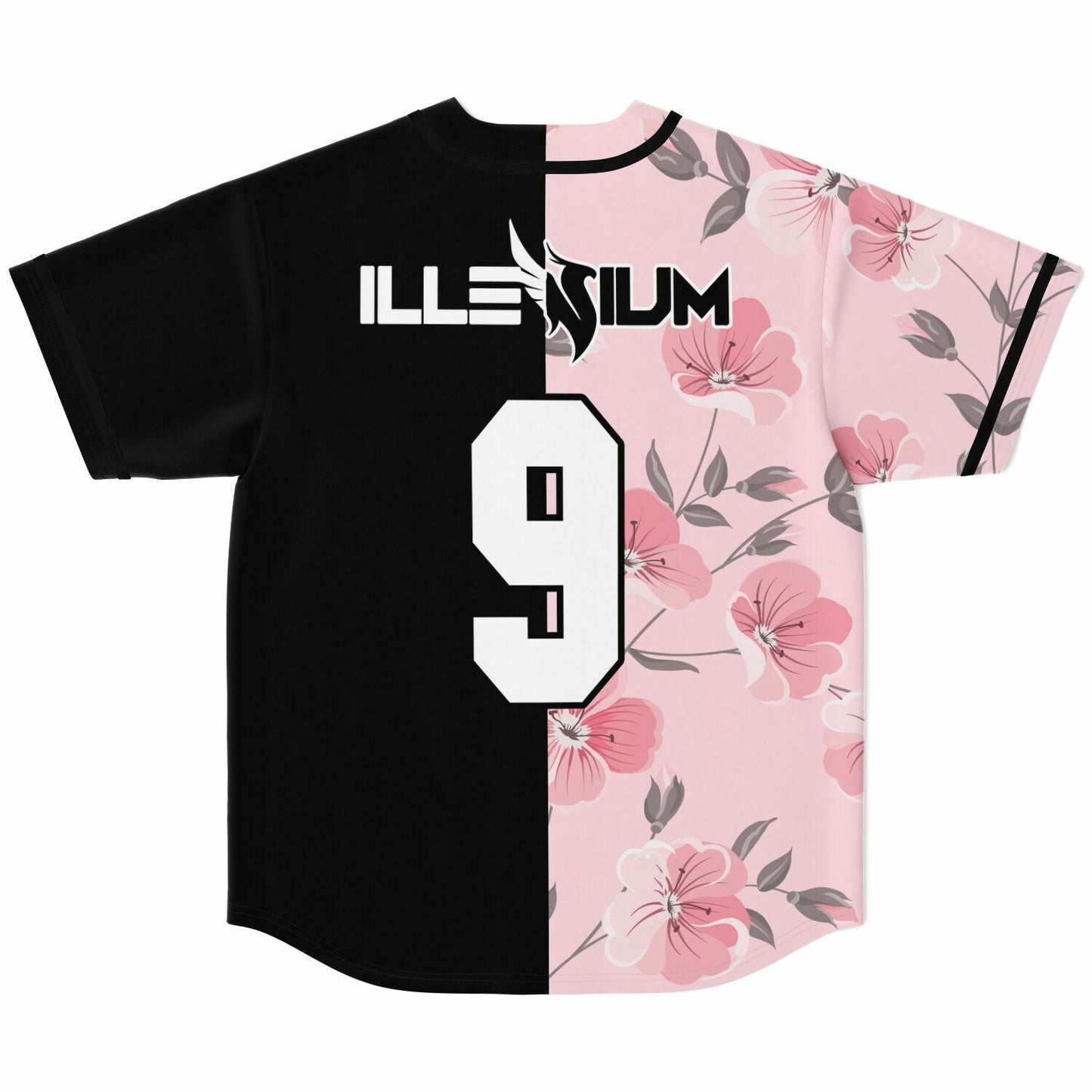ILLENIUM Soft Pink Cherry Blossom Rave Baseball Jersey