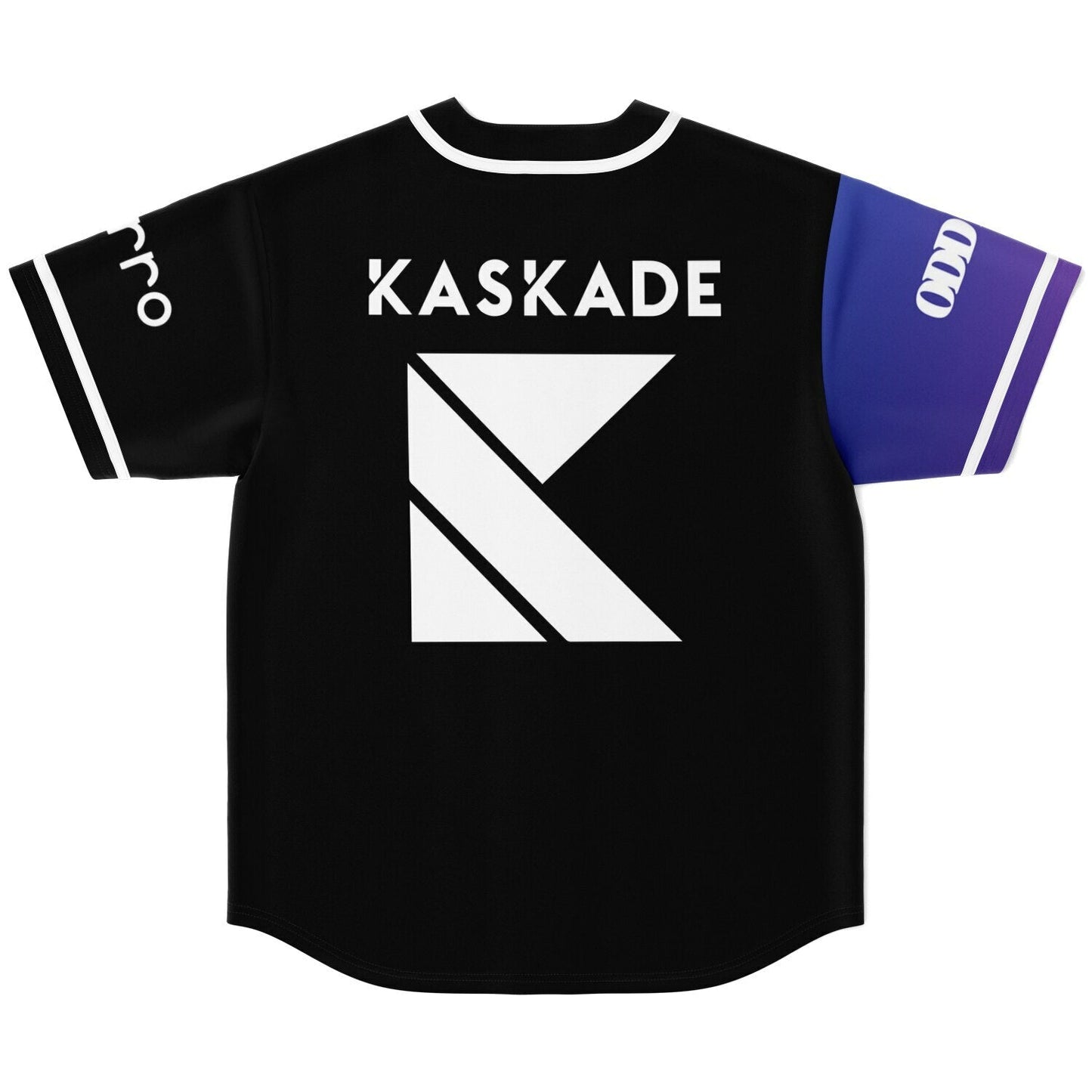 SLANDER Split Blue Gradient Block Rave Baseball Jersey