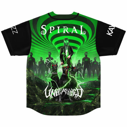 REZZ Black Green Outline Rave Baseball Jersey