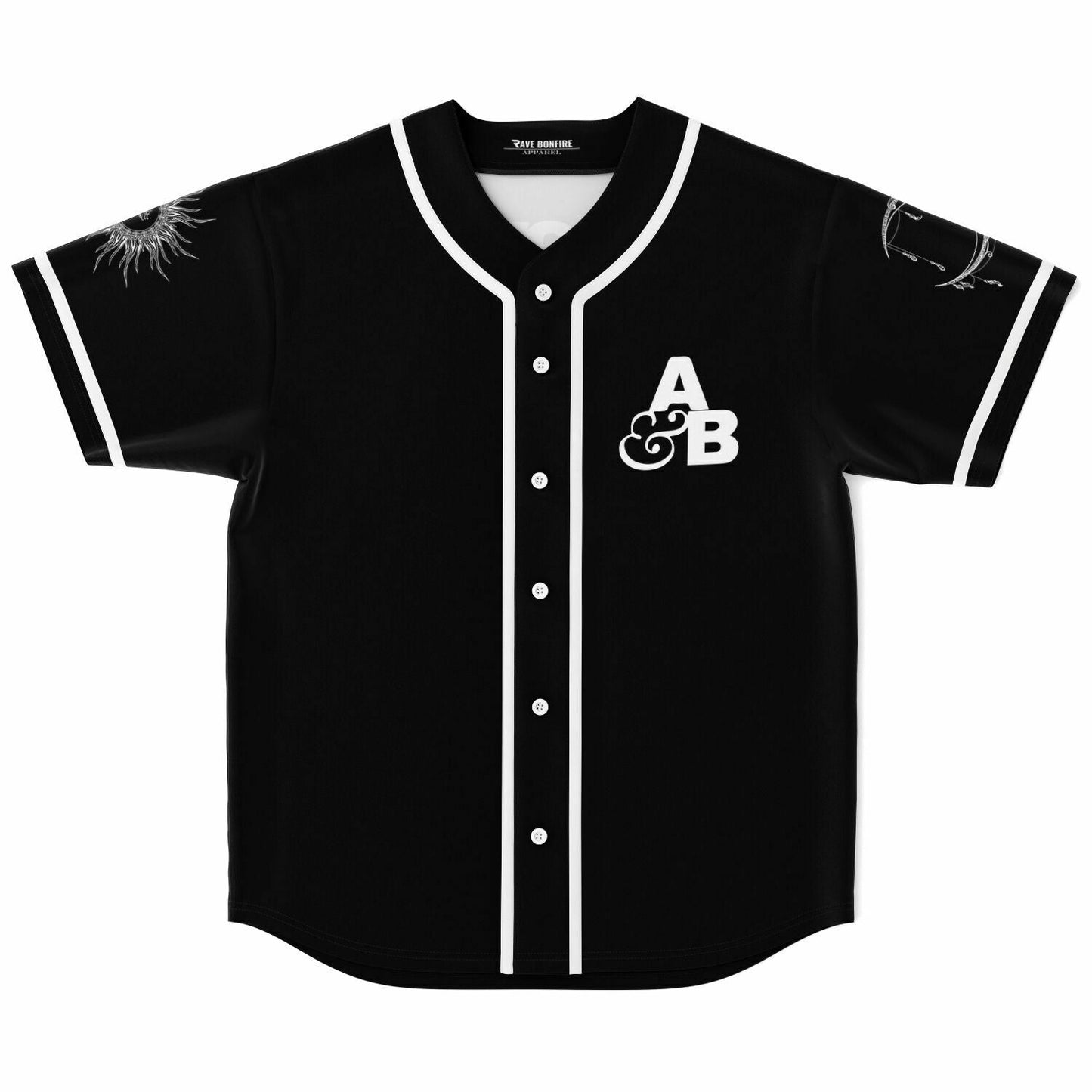 Above & Beyond Black Clean Jersey Rave Baseball Jersey