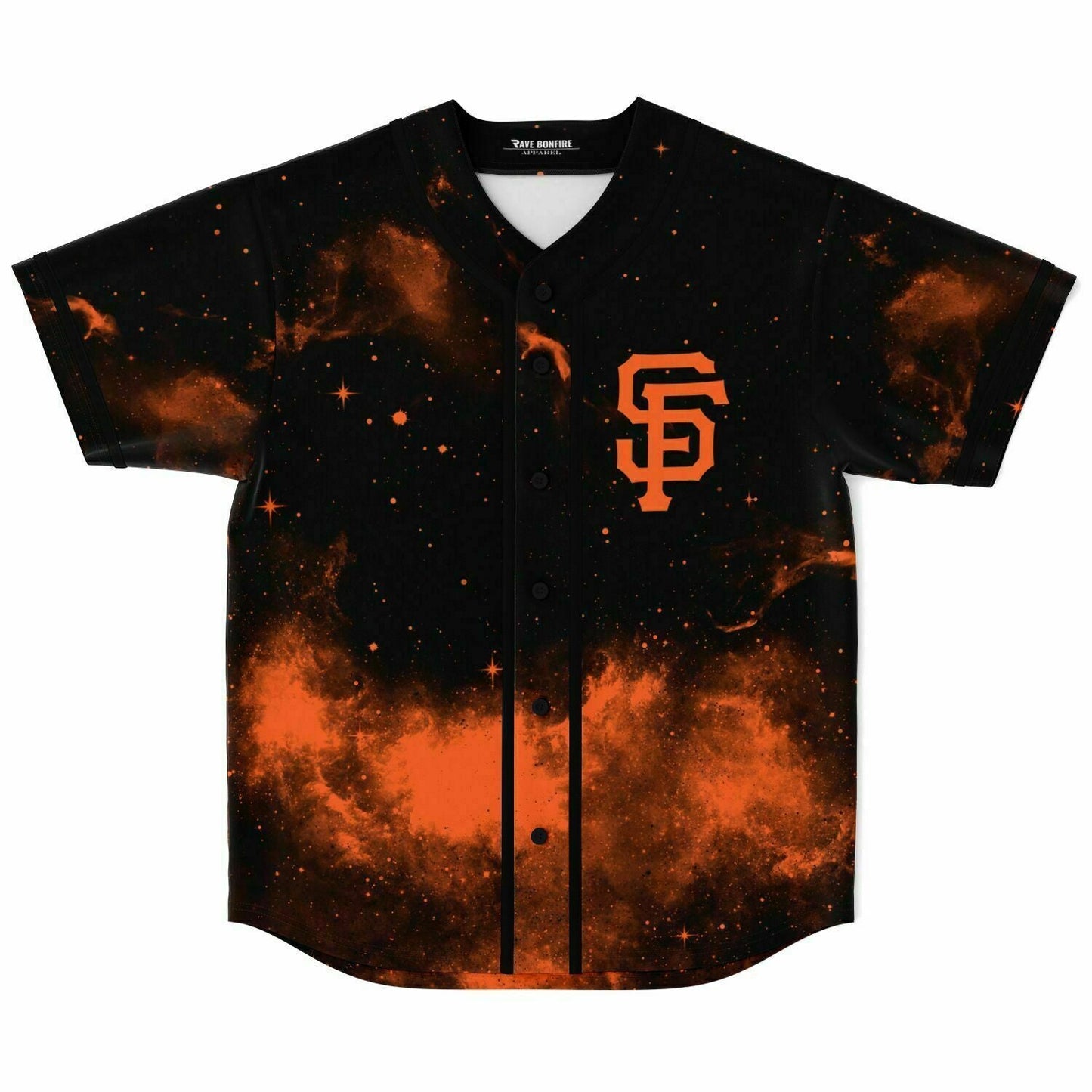 Black Galaxy Rave Baseball Jersey
