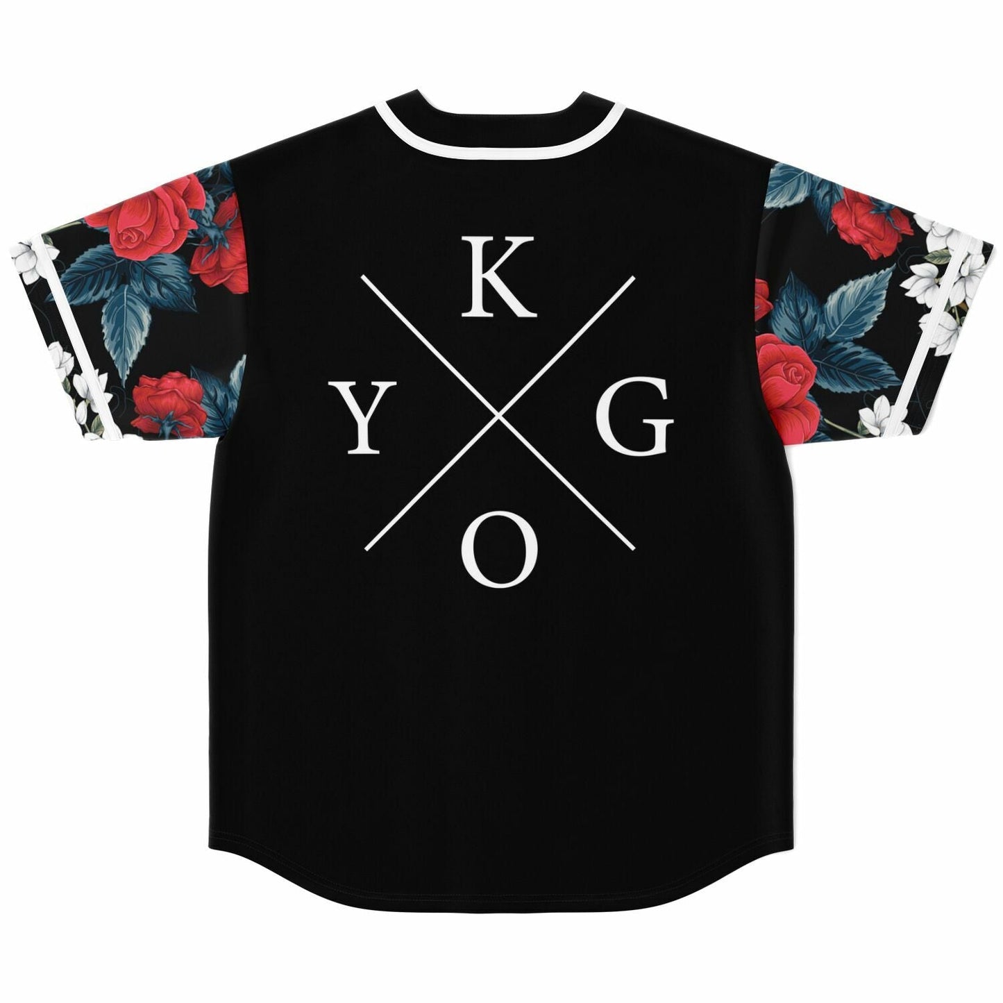 Kygo Black Floral Rave Baseball Jersey