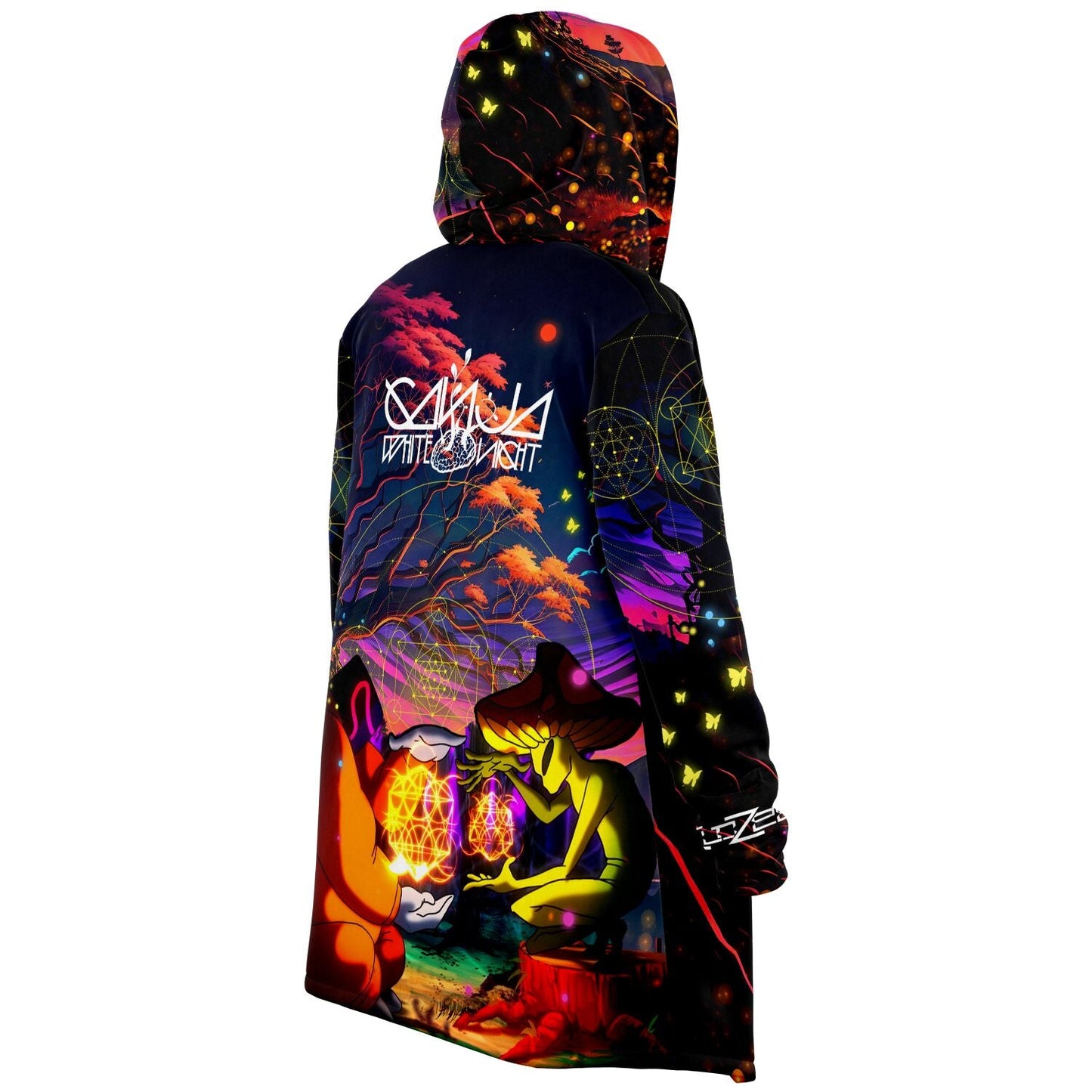 LSDREAM Black Psychedelic Dusk Rave Cloak