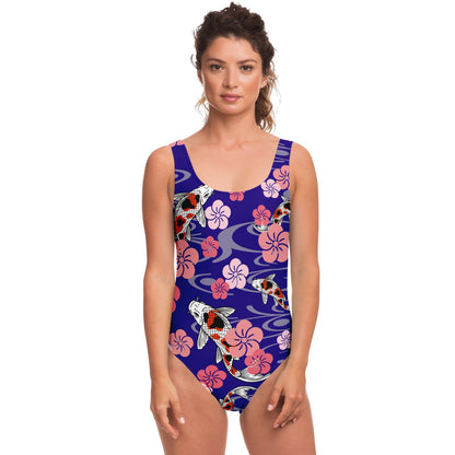 Royal Japanese Koi Rave Swimsuit