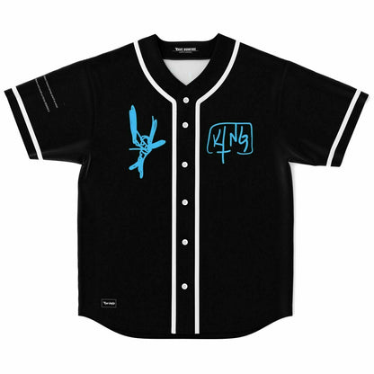 Black Crude Hand Rave Baseball Jersey