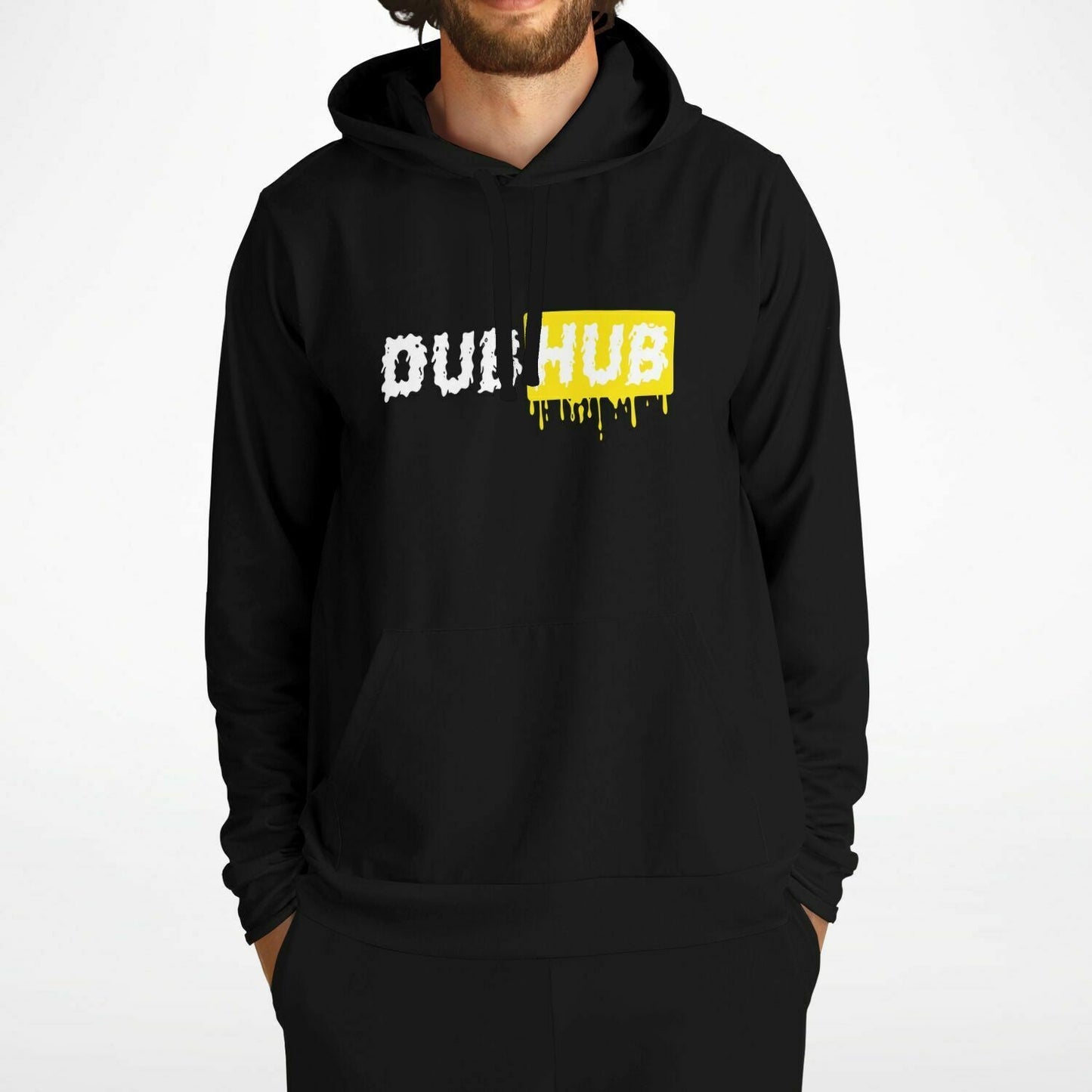 Dub Hub Parody Black Rave Hoodie