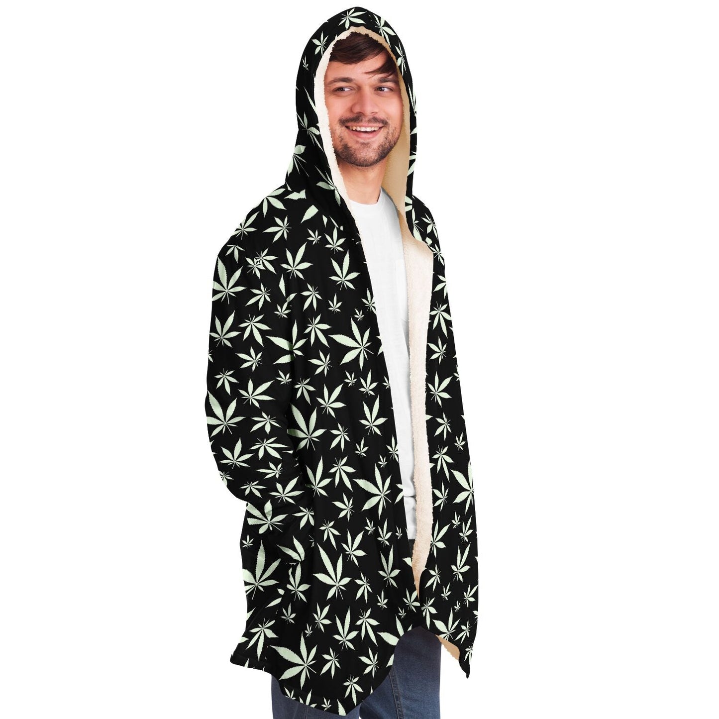 Black Cartoon Alien Rave Cloak