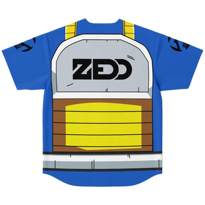 Zedd Royal Blue Saiyan Battle Rave Baseball Jersey