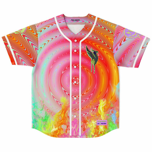 Illenium Hot Pink Hypnotic Concentric Rave Baseball Jersey