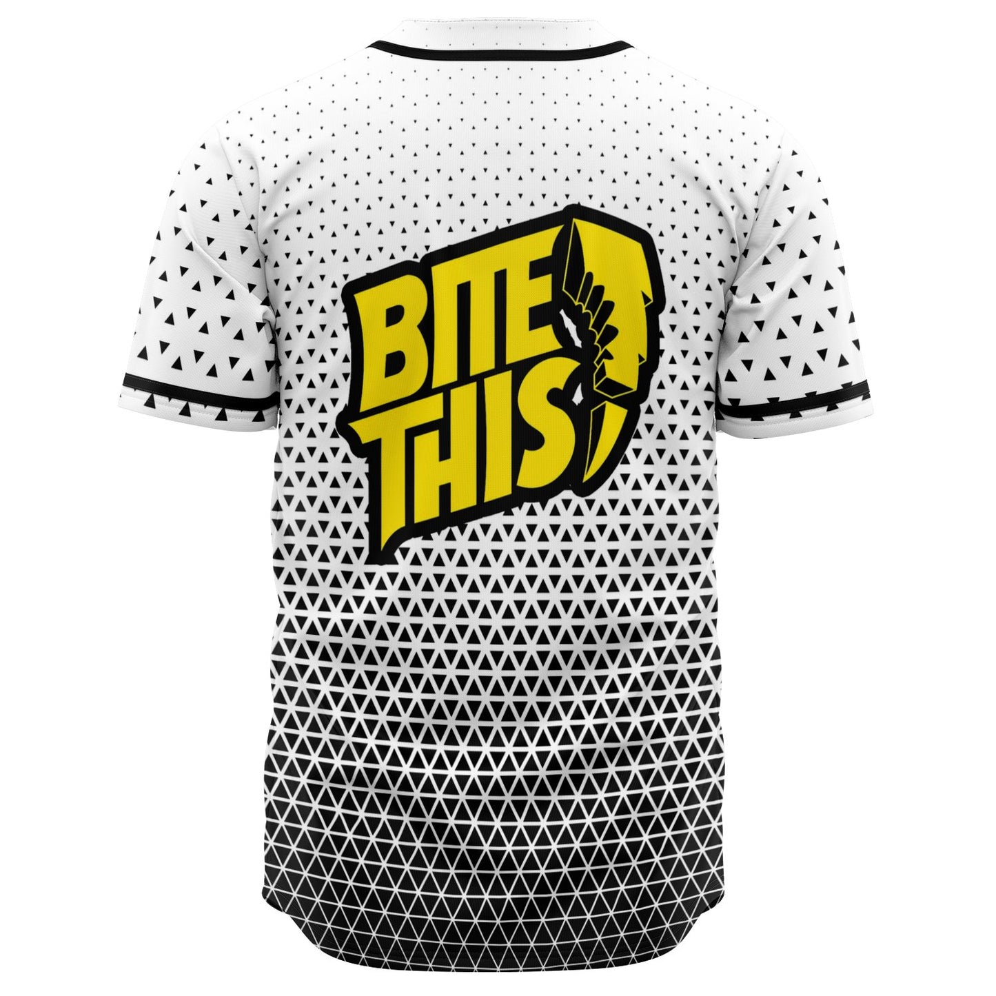 Jauz White Black Triangular Rave Baseball Jersey