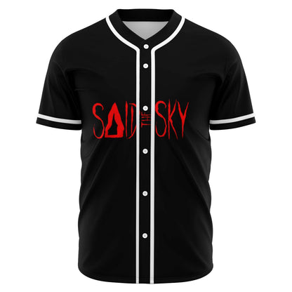 Said The Sky Black Cluster Red Rave Baseball Jersey