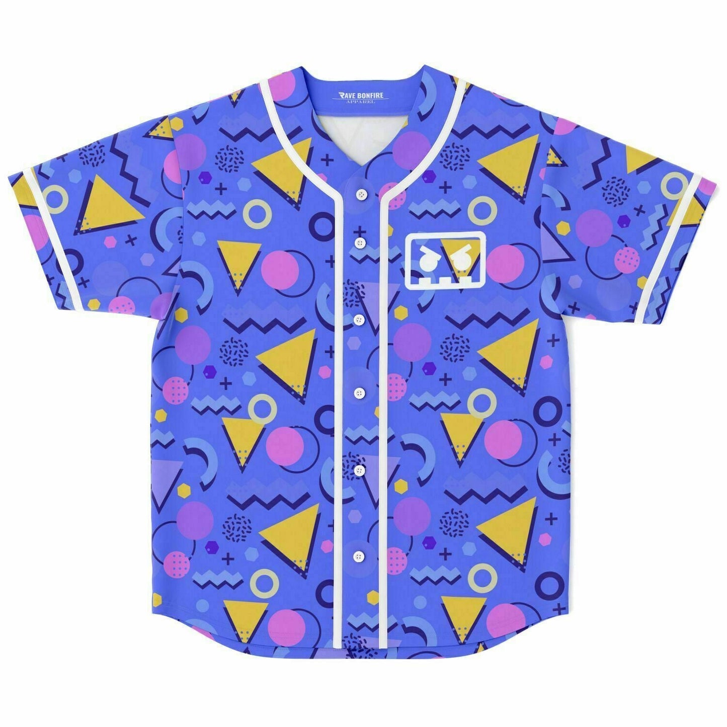 Barely Alive Periwinkle 80S Rave Baseball Jersey
