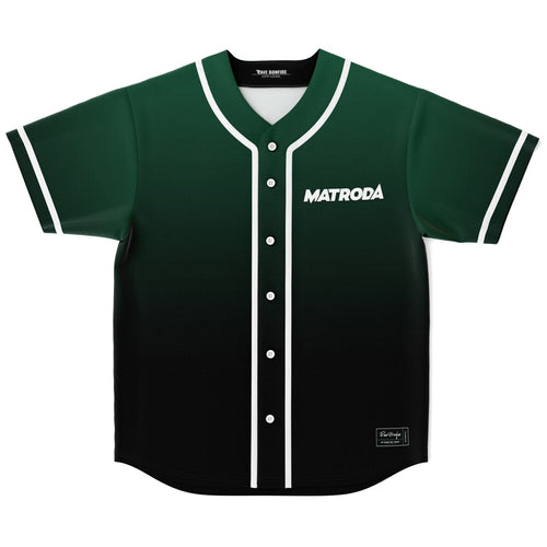 Matroda Dark Forest Green Black Rave Baseball Jersey