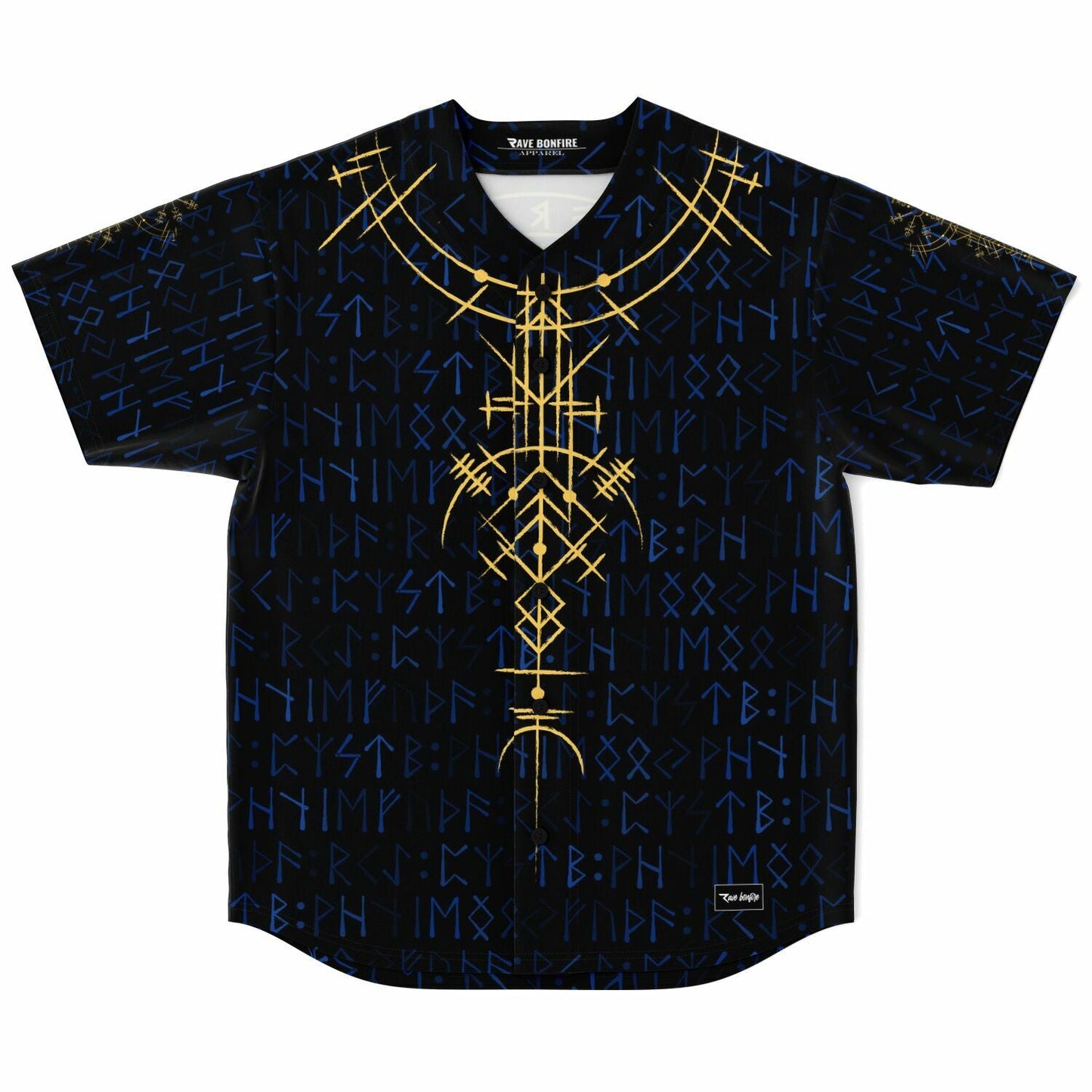 Black Norse Rave Baseball Jersey