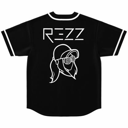 REZZ Black Line Art Rave Baseball Jersey