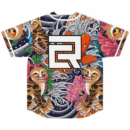 Japanese Irezumi Rave Baseball Jersey