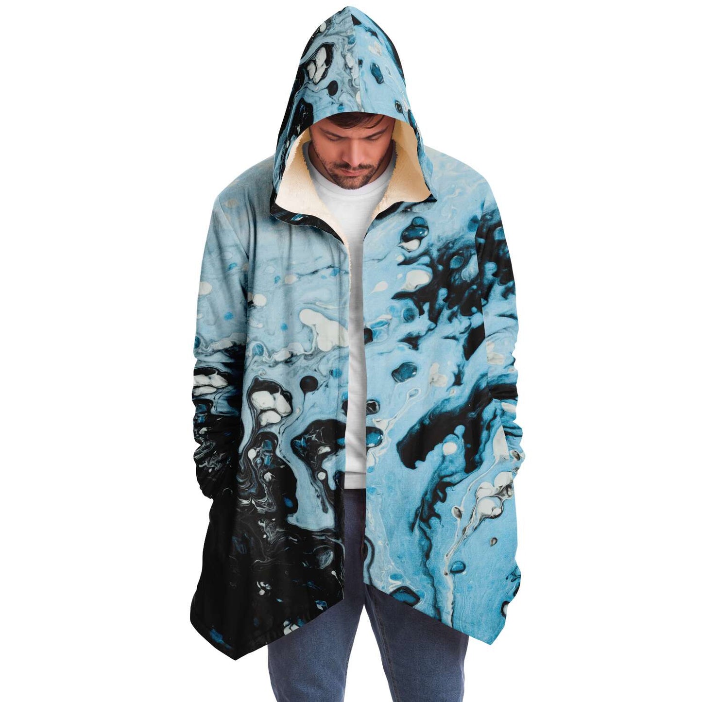 Water vapor hooded cloak
