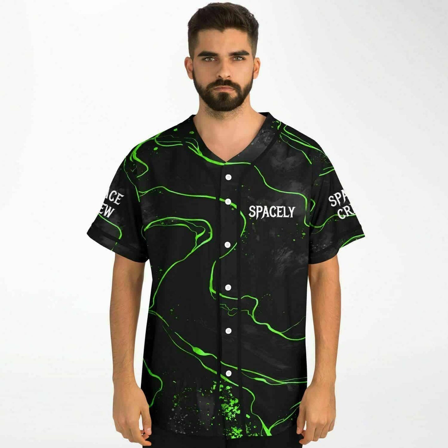 Black Marble Rave Baseball Jersey