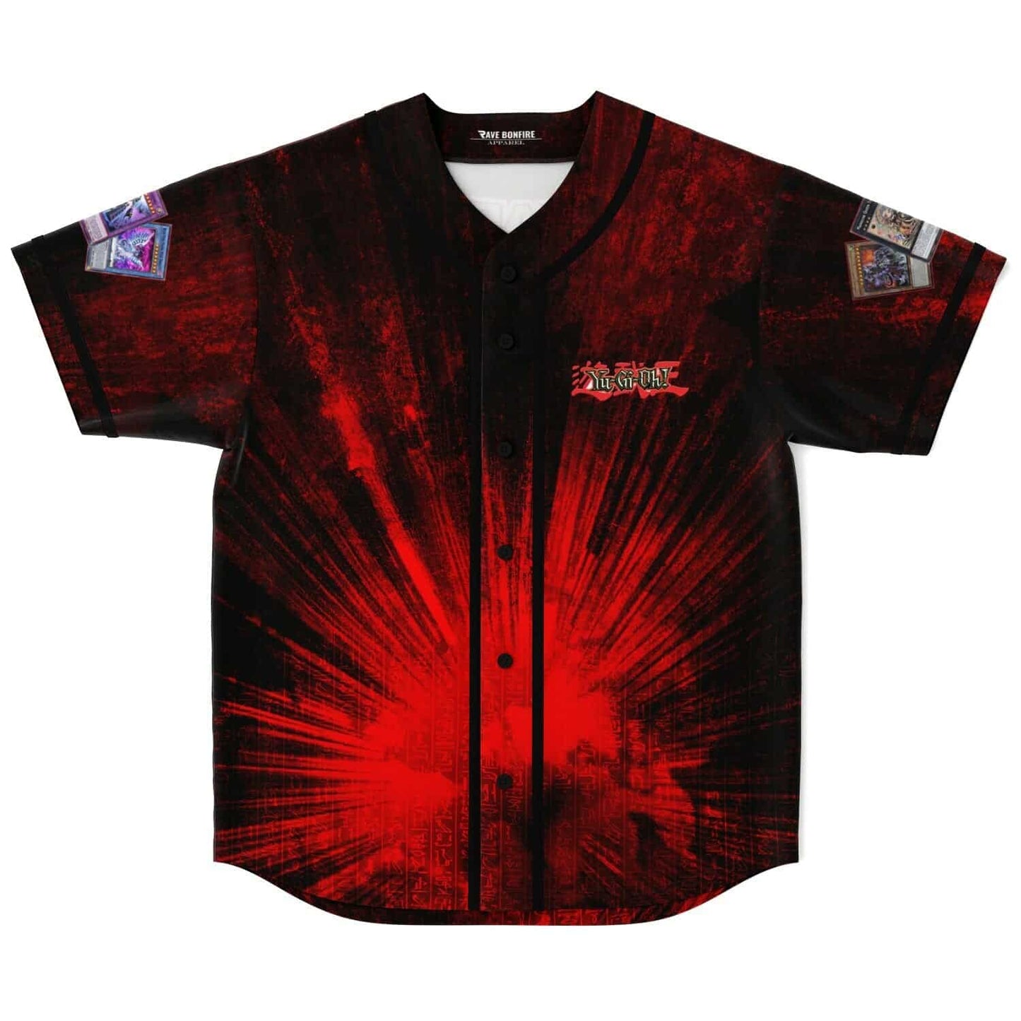 BABYMETAL Black Red Radial Speed Rave Baseball Jersey