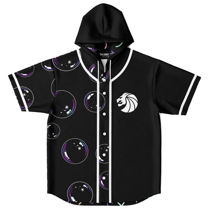 Seven Lions Black Body Rave Hooded Baseball Jersey
