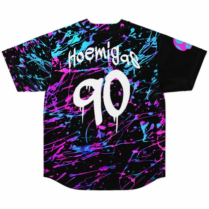 Black Melting Rave Baseball Jersey