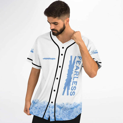 White ‘Fearless’ Lightning Rave Baseball Jersey