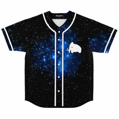 Black Deep Space Galaxy Rave Baseball Jersey