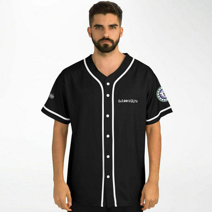 Sloppykid Black Minimal Logo Rave Baseball Jersey
