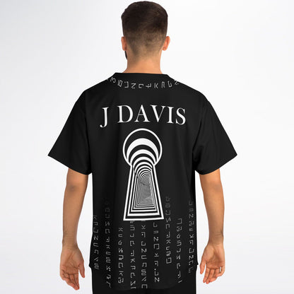 Black Smiley Face Rave Baseball Jersey