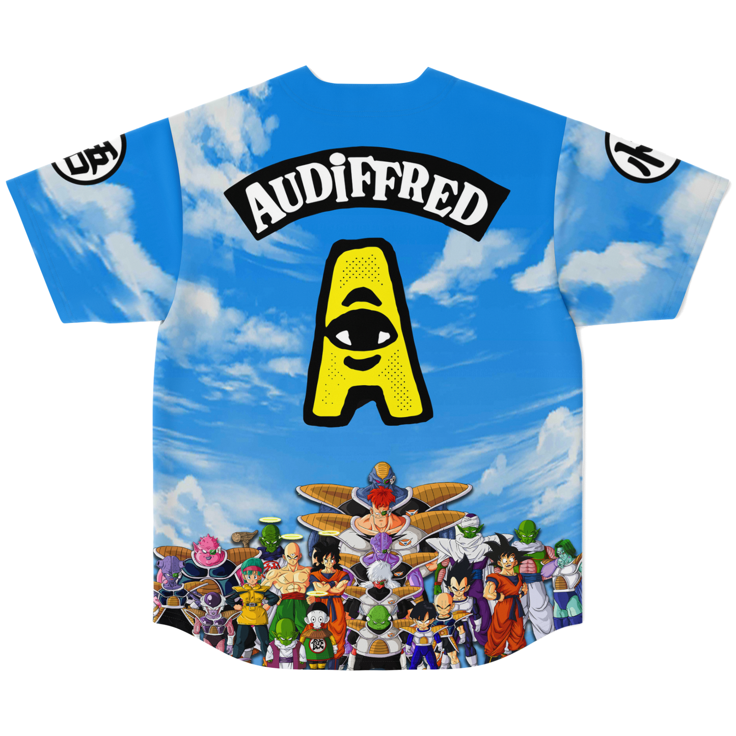 Sky Blue Clouds Rave Baseball Jersey
