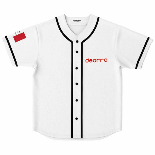 Deorro White Red Dripping Rave Baseball Jersey