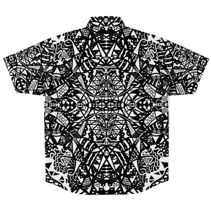 Trippy Short Sleeve Button Down Shirt