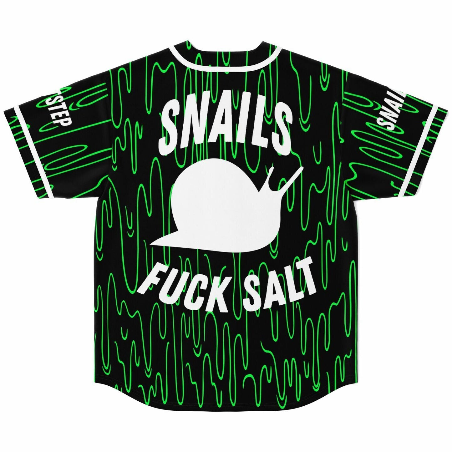 Snails Black Green Dripping Rave Baseball Jersey