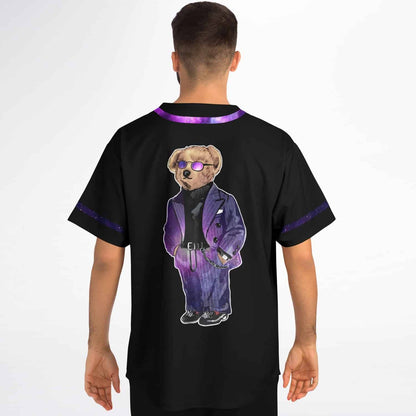 Black Teddy Bear Rave Baseball Jersey