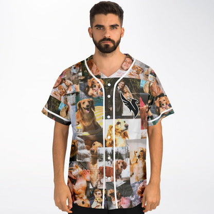 Photo Collage Personal Snapshots Rave Baseball Jersey