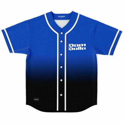 Dom Dolla Royal Blue Black Gradient Rave Baseball Jersey