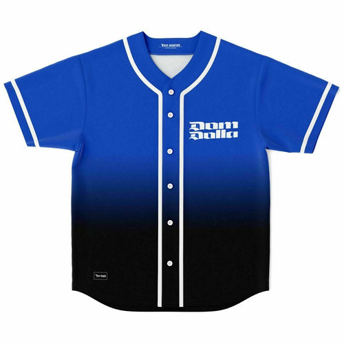 Dom Dolla Royal Blue Black Gradient Rave Baseball Jersey