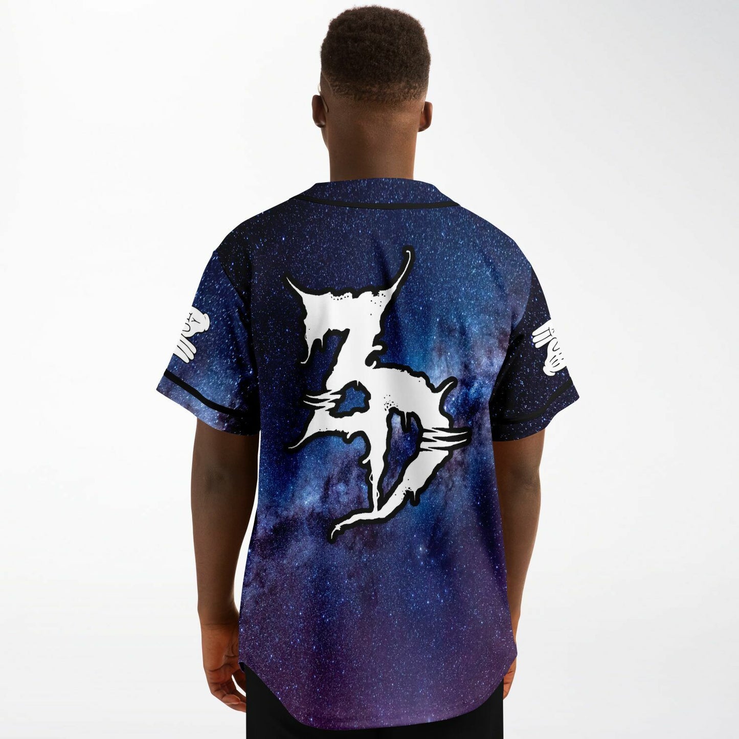 Zeds Dead Deep Blue Starfield Rave Baseball Jersey