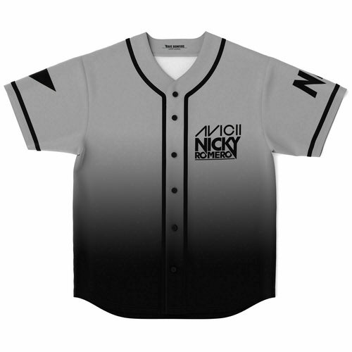 Avicii Grey Black No Illustrative Rave Baseball Jersey