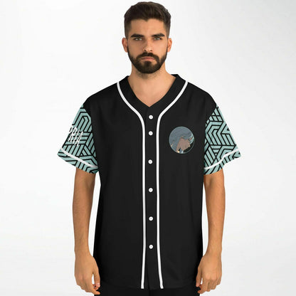 Black Anime Girl Rave Baseball Jersey