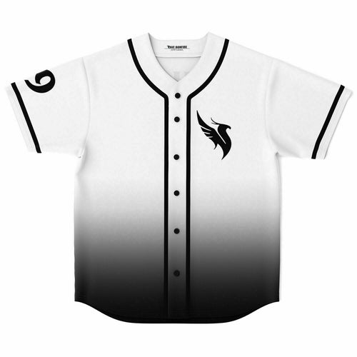 White Black Tribal Rave Baseball Jersey