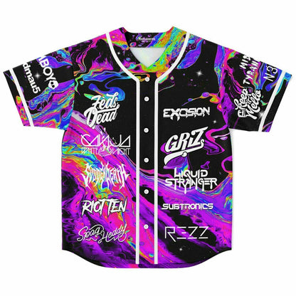 Excision Black Bass Music Rave Baseball Jersey