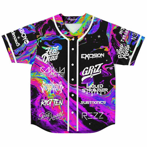 Excision Black Bass Music Rave Baseball Jersey