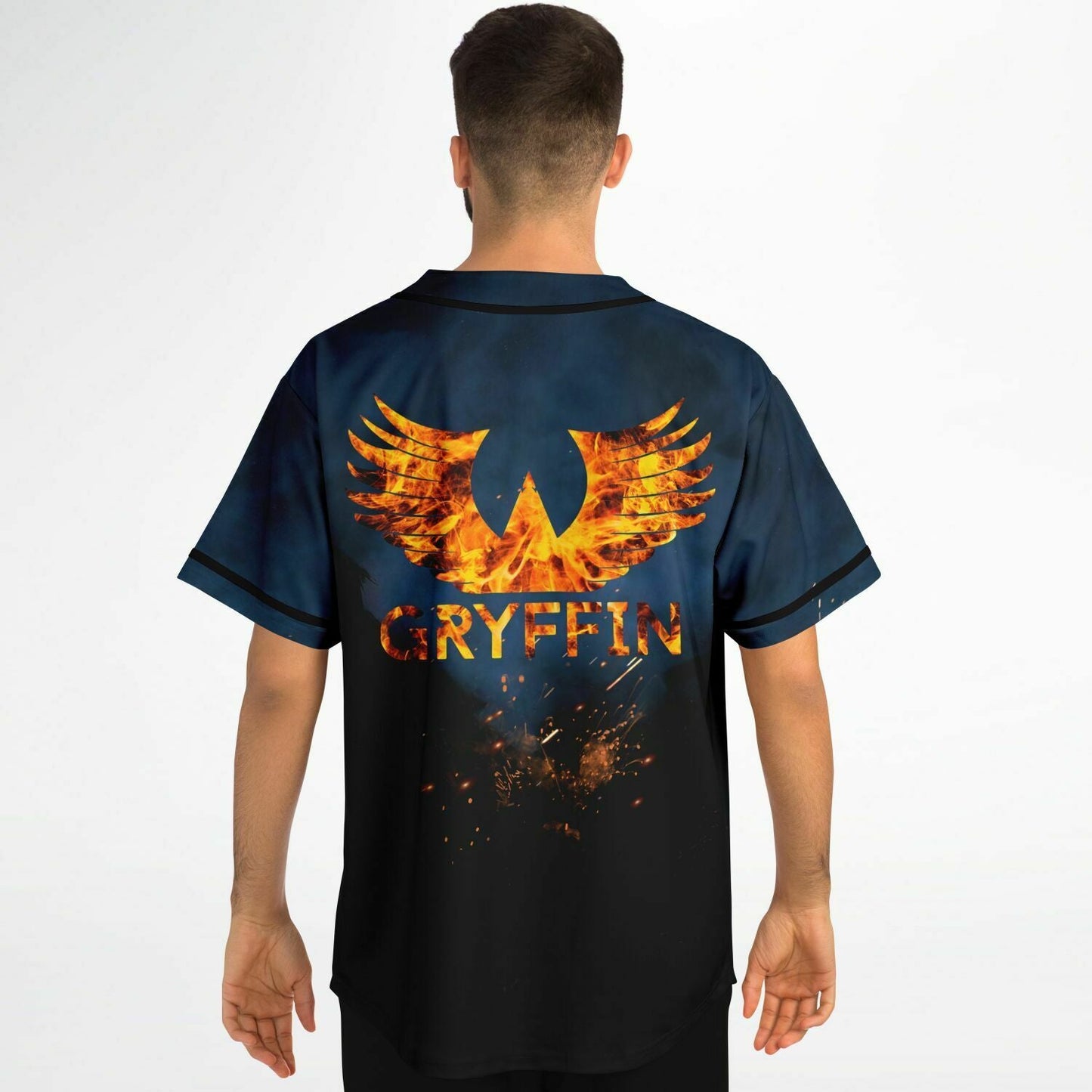 Gryffin Dark Navy Rave Baseball Jersey