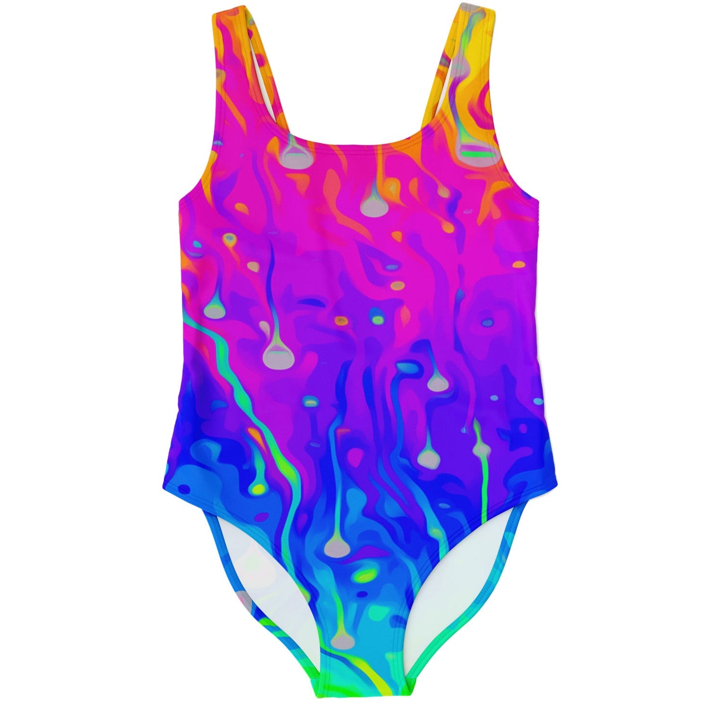 Gradient Hot Dripping Rave Swimsuit