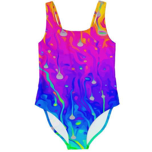 Gradient Hot Dripping Rave Swimsuit