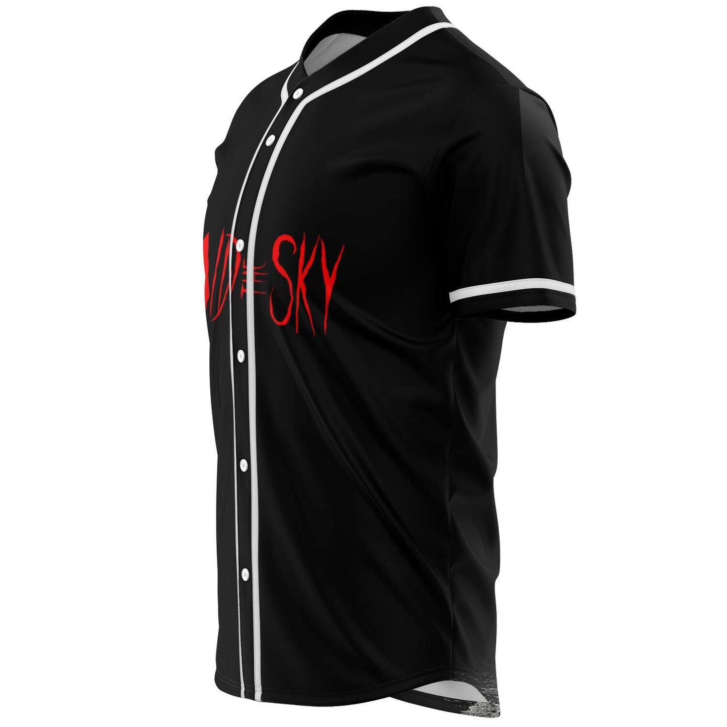 Said The Sky Black Cluster Red Rave Baseball Jersey