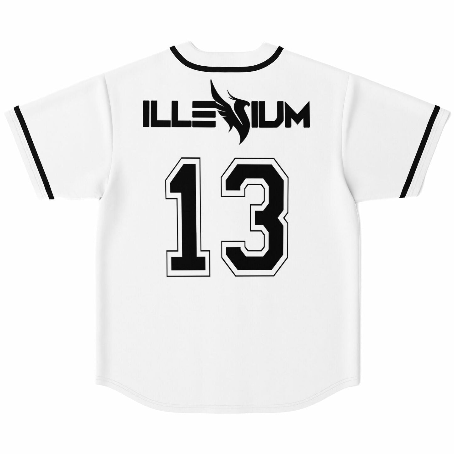 Illenium White Black Winged Rave Baseball Jersey